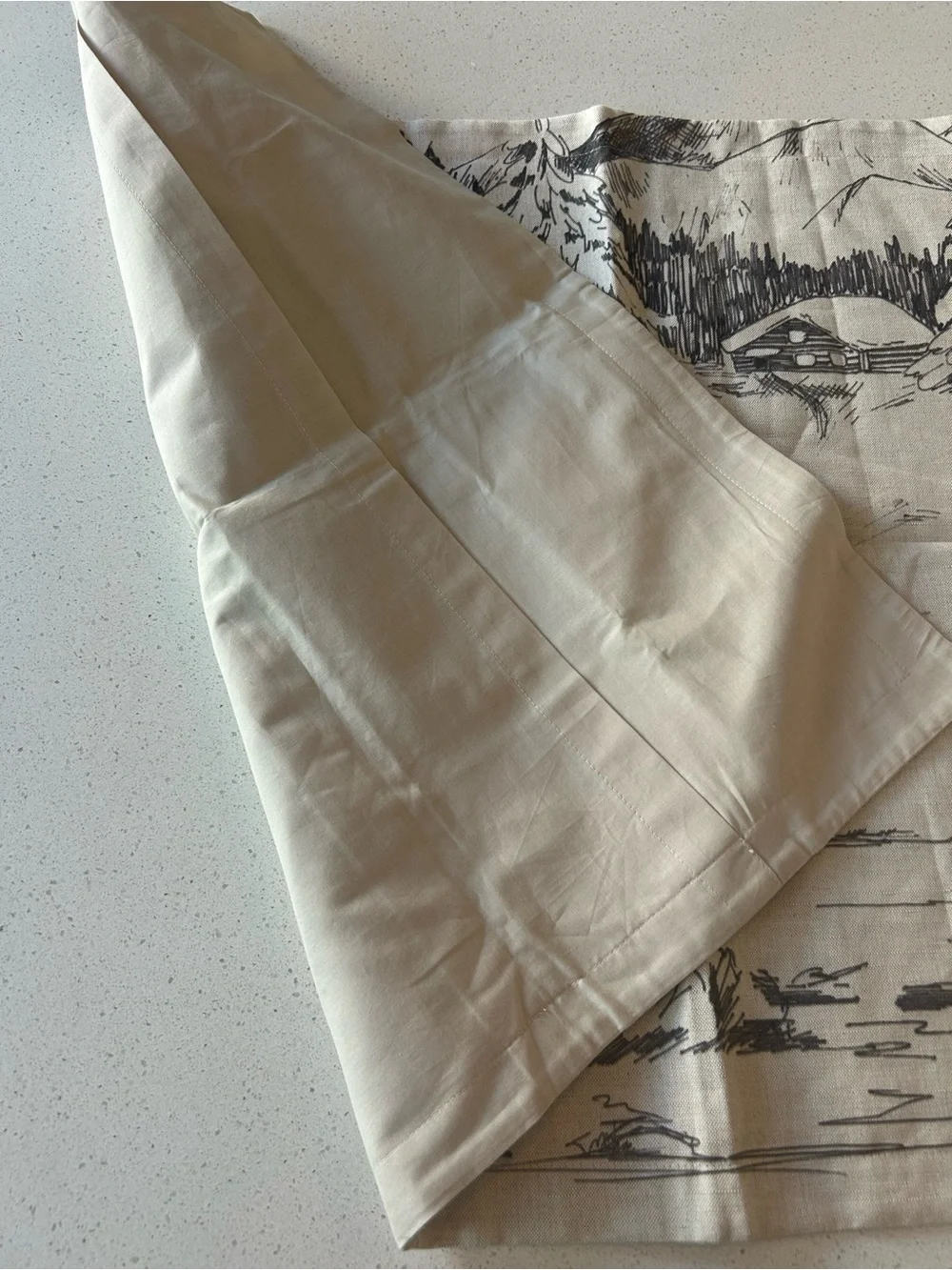 Pottery Barn Rustic Forest King Pillowcase 1 NWOT